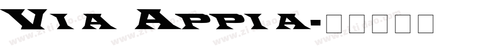 Via Appia字体转换
